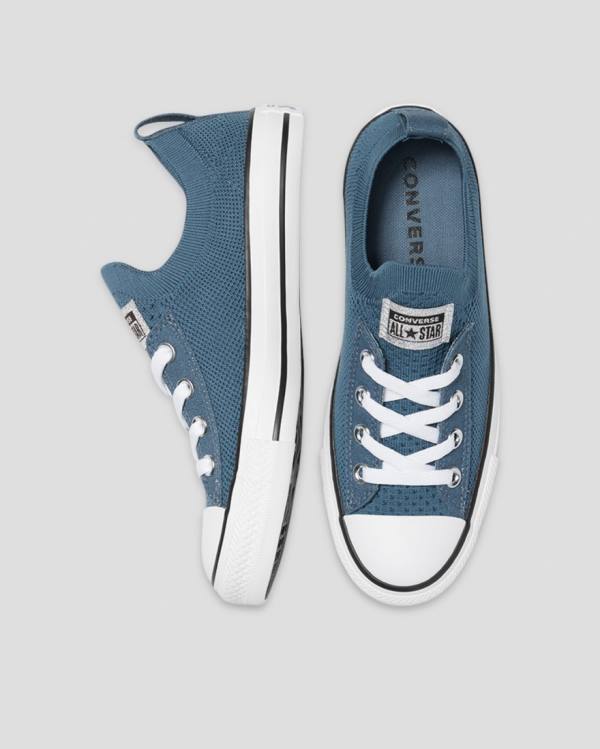 Tenis Bajos Converse Chuck Taylor All Star Shoreline Knit Glitter Azules | CV-082TOP