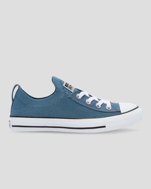 Tenis Bajos Converse Chuck Taylor All Star Shoreline Knit Glitter Azules | CV-082TOP