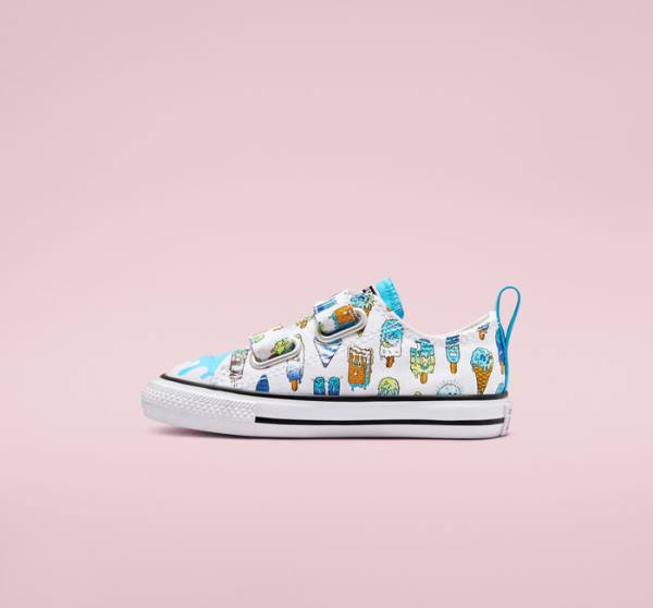 Tenis Bajos Converse Chuck Taylor All Star Easy-On Frozen Treats Blancos Azules Verdes Claro | CV-086AVP