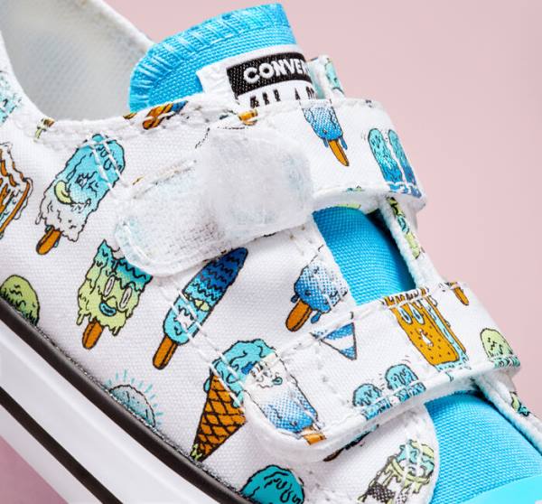 Tenis Bajos Converse Chuck Taylor All Star Easy-On Frozen Treats Blancos Azules Verdes Claro | CV-086AVP