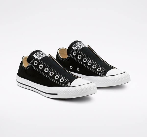 Tenis Bajos Converse Chuck Taylor All Star Slip Negros Blancos | CV-126OGA