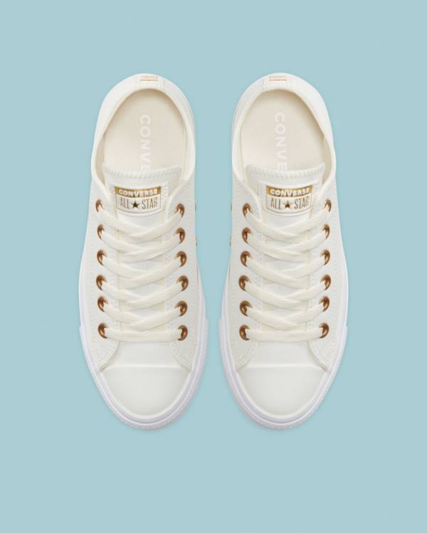 Tenis Bajos Converse Chuck Taylor All Star Go Gold SL Beige | CV-140DEZ