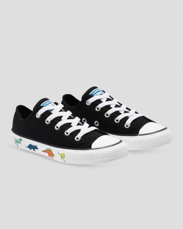 Tenis Bajos Converse Chuck Taylor All Star Dinoverse Negros | CV-170QSB