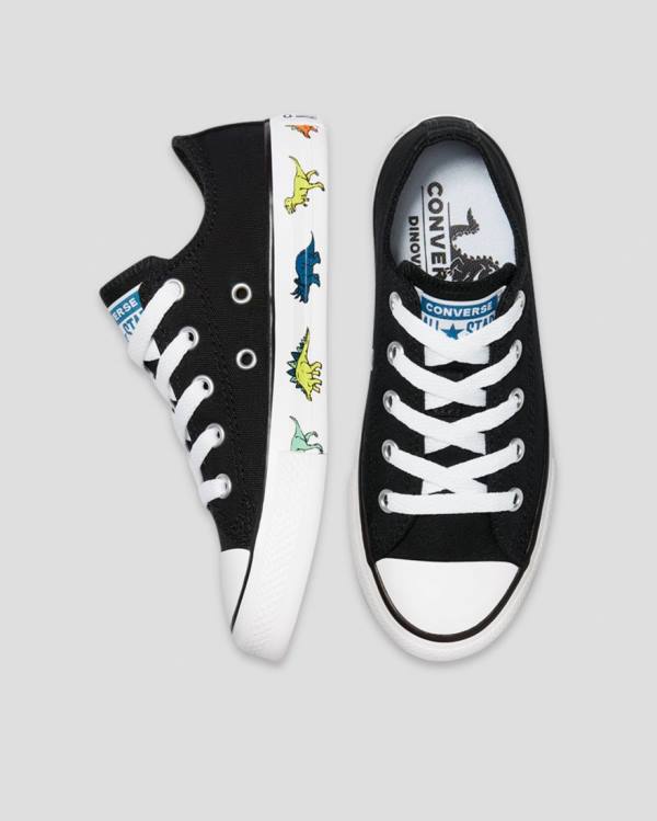 Tenis Bajos Converse Chuck Taylor All Star Dinoverse Negros | CV-170QSB