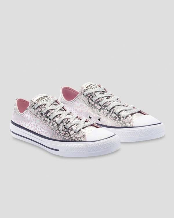 Tenis Bajos Converse Chuck Taylor All Star Shes A Star Rosas Plateados | CV-184SEU