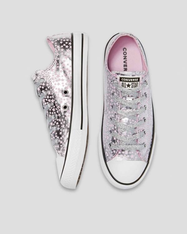 Tenis Bajos Converse Chuck Taylor All Star Shes A Star Rosas Plateados | CV-184SEU