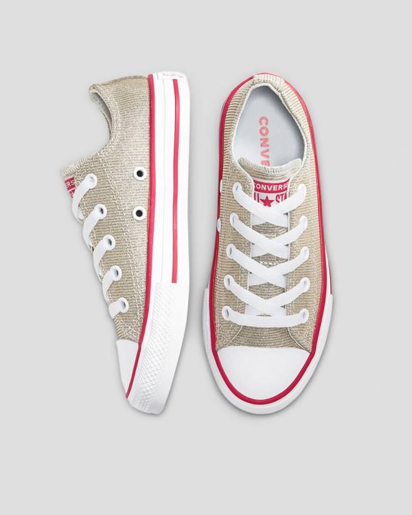 Tenis Bajos Converse Chuck Taylor All Star Glitter Textil Marrom | CV-254WYD