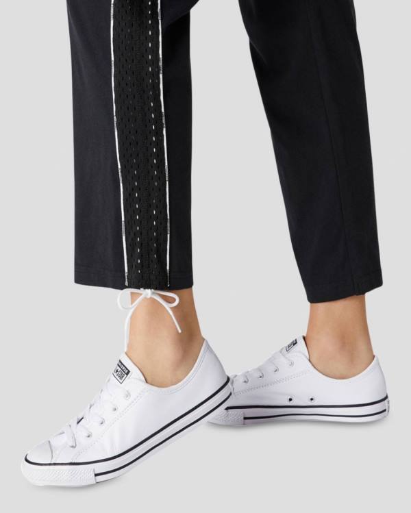 Tenis Bajos Converse Chuck Taylor All Star Dainty Cuero Blancos | CV-310JAV