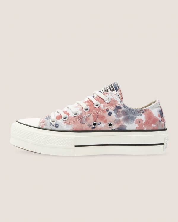 Tenis Bajos Converse Chuck Taylor All Star Lift Festival Grises Rosas | CV-351PDG