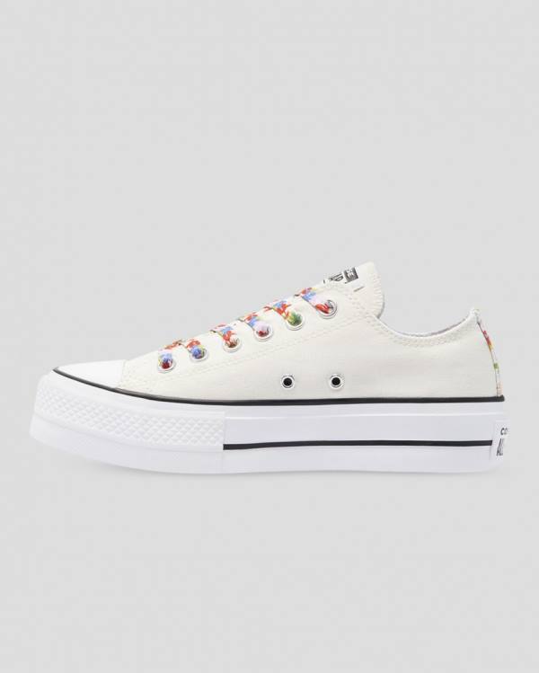 Tenis Bajos Converse Chuck Taylor All Star Lift Garden Party Beige | CV-451QOW