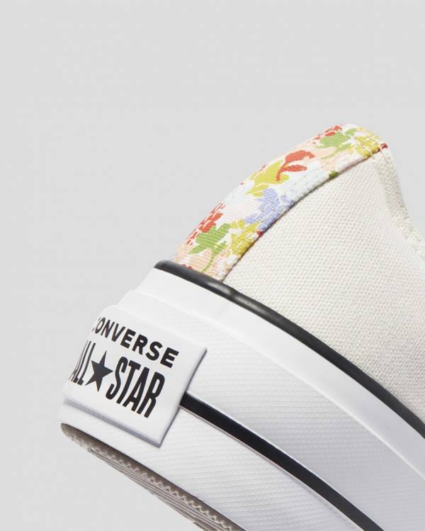 Tenis Bajos Converse Chuck Taylor All Star Lift Garden Party Beige | CV-451QOW