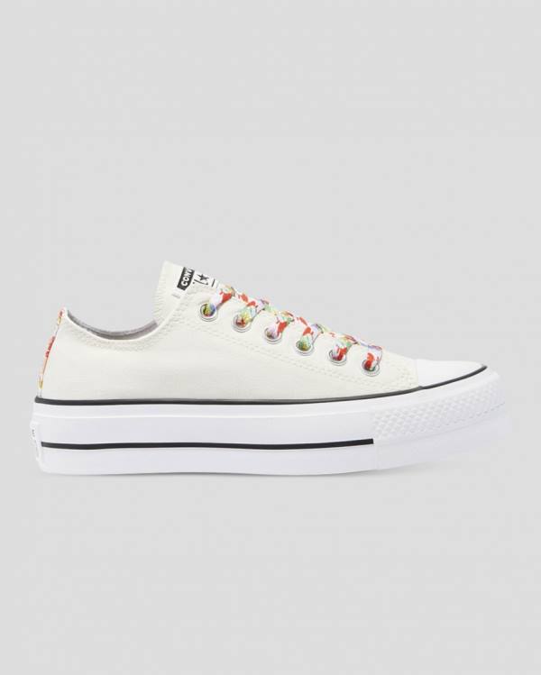 Tenis Bajos Converse Chuck Taylor All Star Lift Garden Party Beige | CV-451QOW