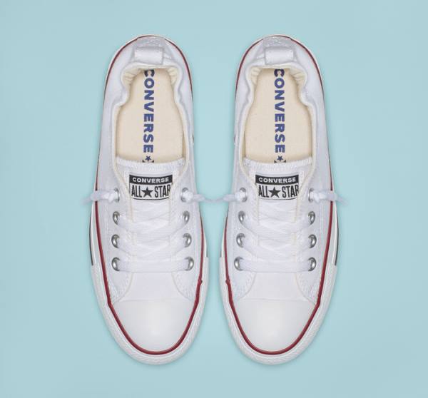 Tenis Bajos Converse Chuck Taylor All Star Shoreline White Slip On Blancos | CV-483QBU