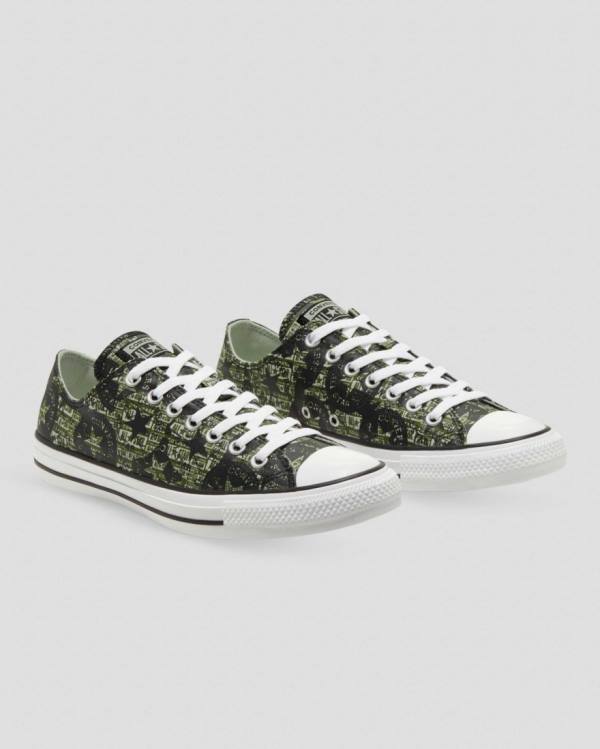 Tenis Bajos Converse Chuck Taylor All Star Logo Replay Negros | CV-521YMX