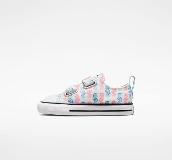 Tenis Bajos Converse Chuck Taylor All Star Easy-On Seahorses Blancos Rosas Azules | CV-526WAY