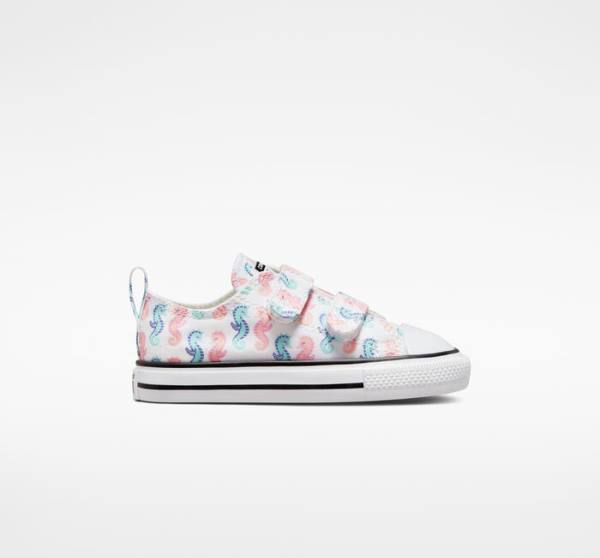 Tenis Bajos Converse Chuck Taylor All Star Easy-On Seahorses Blancos Rosas Azules | CV-526WAY