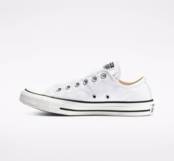 Tenis Bajos Converse Chuck Taylor All Star Slip Blancos Negros Blancos | CV-547IDB