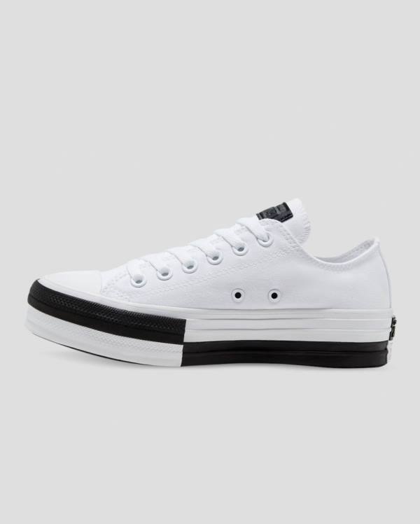 Tenis Bajos Converse Chuck Taylor All Star Lift Rivals Blancos | CV-548JPM