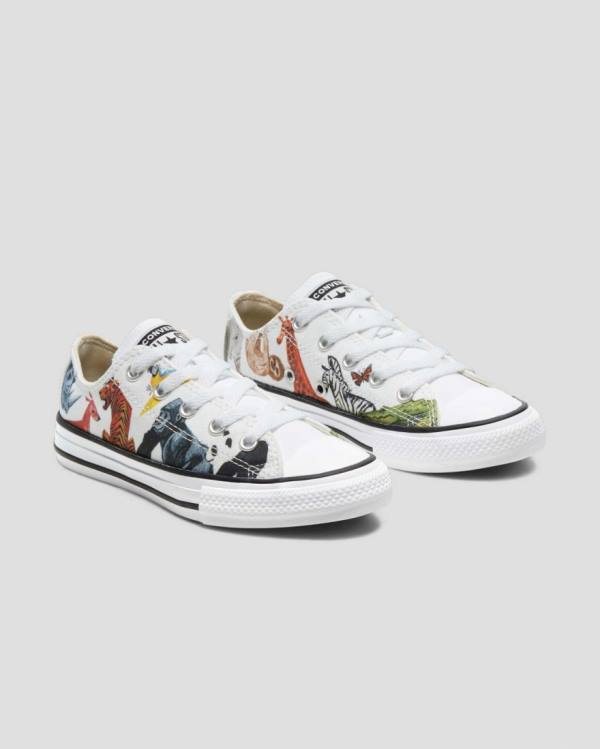 Tenis Bajos Converse Chuck Taylor All Star Animal Print Blancos | CV-560NPJ