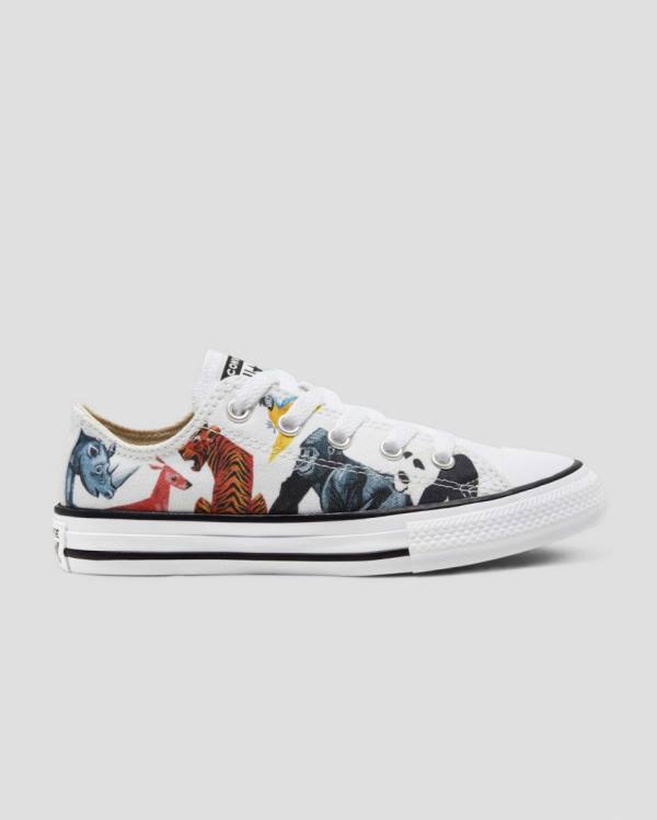 Tenis Bajos Converse Chuck Taylor All Star Animal Print Blancos | CV-560NPJ