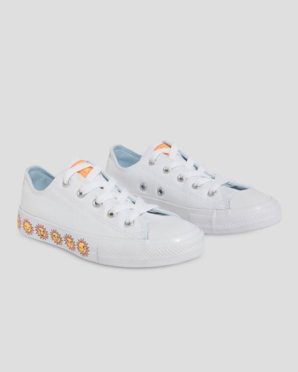 Tenis Bajos Converse Chuck Taylor All Star Sunny Side Print Blancos | CV-619SZK