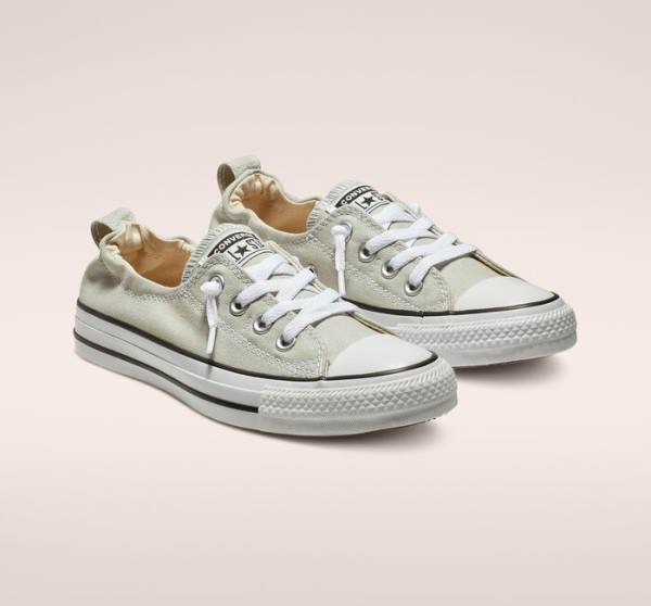 Tenis Bajos Converse Chuck Taylor All Star Shoreline Cloud Gray Slip On Grises | CV-627HVY