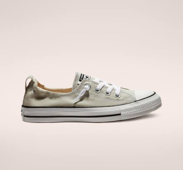 Tenis Bajos Converse Chuck Taylor All Star Shoreline Cloud Gray Slip On Grises | CV-627HVY