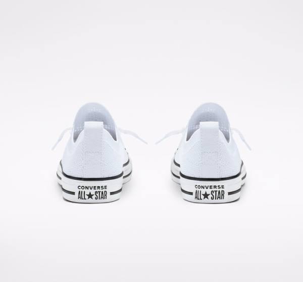 Tenis Bajos Converse Chuck Taylor All Star Shoreline Knit Slip Blancos Negros Blancos | CV-639YIS