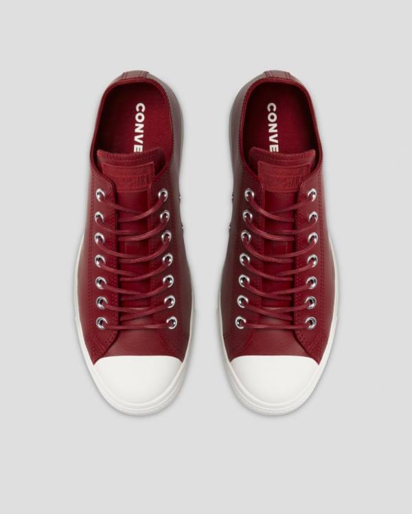 Tenis Bajos Converse Chuck Taylor All Star Seasonal Cuero Vino | CV-672KPM