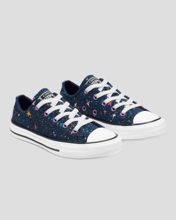 Tenis Bajos Converse Chuck Taylor All Star Star Print Azules Rosas | CV-719XTN