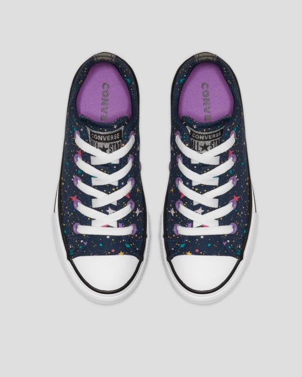 Tenis Bajos Converse Chuck Taylor All Star Star Print Azules Rosas | CV-719XTN