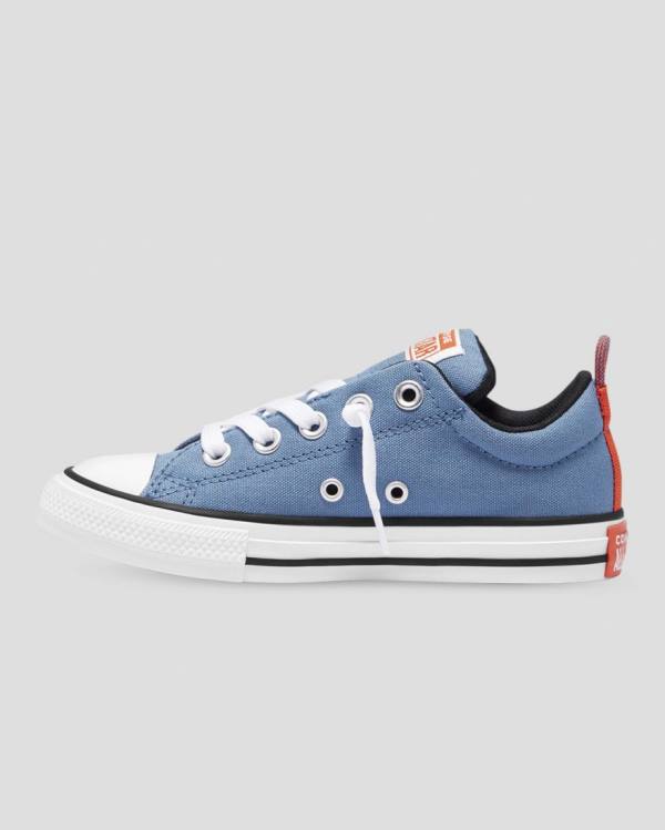 Tenis Bajos Converse Chuck Taylor All Star Calle Slip Azules | CV-726UQY