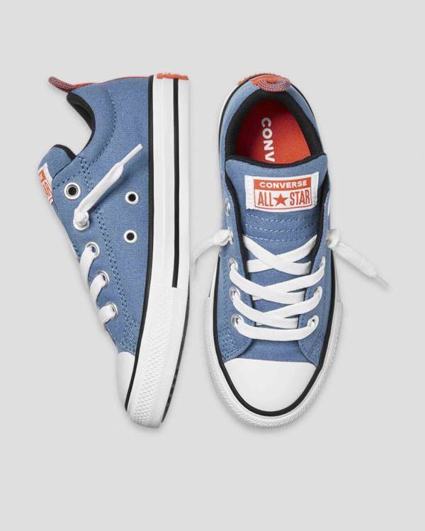 Tenis Bajos Converse Chuck Taylor All Star Calle Slip Azules | CV-726UQY