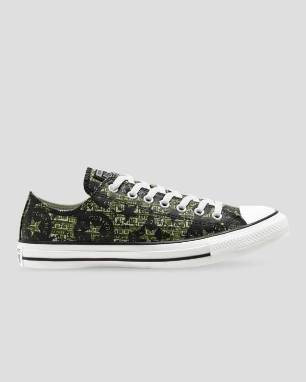 Tenis Bajos Converse Chuck Taylor All Star Logo Replay Negros | CV-756JRC