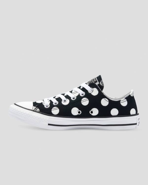 Tenis Bajos Converse Chuck Taylor All Star Glitter Shine Negros | CV-759PEN