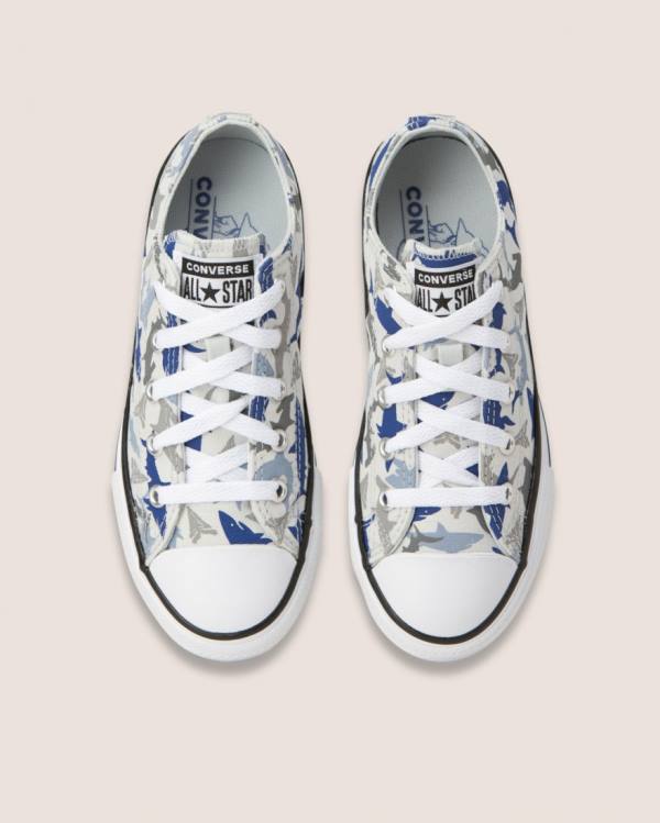 Tenis Bajos Converse Chuck Taylor All Star Shark Bite Blancos | CV-782XJB