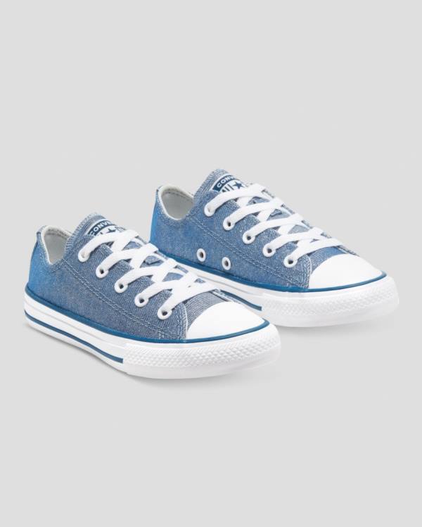 Tenis Bajos Converse Chuck Taylor All Star Glitter Textil Azules | CV-795VXM