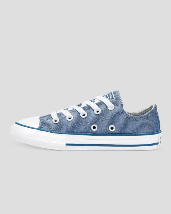 Tenis Bajos Converse Chuck Taylor All Star Glitter Textil Azules | CV-795VXM