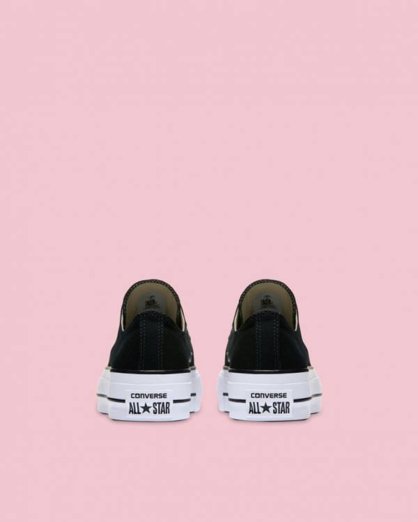 Tenis Bajos Converse Chuck Taylor All Star Lona Lift Negros | CV-814QKL