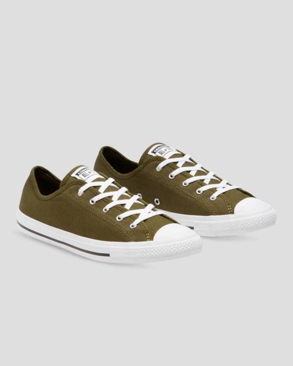 Tenis Bajos Converse Chuck Taylor All Star Dainty Mix And Match Verde Oliva Azules | CV-907DLG