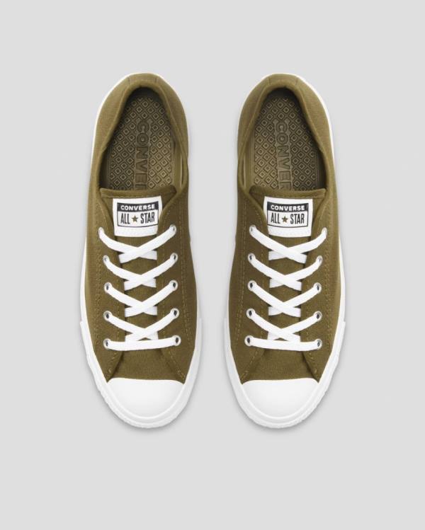 Tenis Bajos Converse Chuck Taylor All Star Dainty Mix And Match Verde Oliva Azules | CV-907DLG