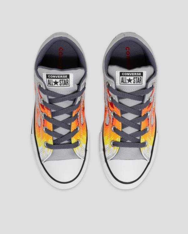 Tenis Bajos Converse Chuck Taylor All Star Calle Digi Flame Grises Amarillos | CV-965HBX