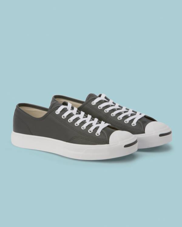 Tenis Bajos Converse Jack Purcell Foundational Cuero Negros | CV-813ASC