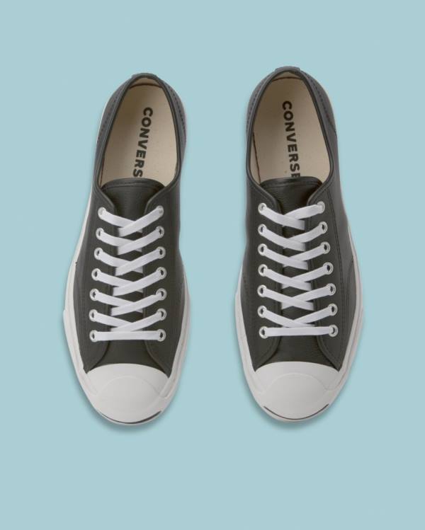 Tenis Bajos Converse Jack Purcell Foundational Cuero Negros | CV-813ASC