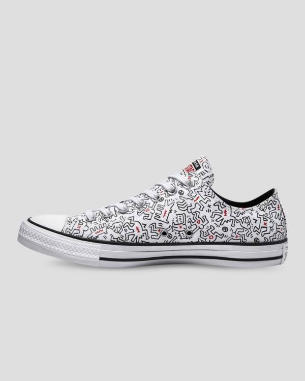 Tenis Bajos Converse Keith Haring Chuck Taylor All Star Blancos Negros Rojos | CV-312ZQU