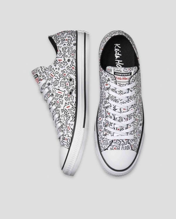 Tenis Bajos Converse Keith Haring Chuck Taylor All Star Blancos Negros Rojos | CV-312ZQU