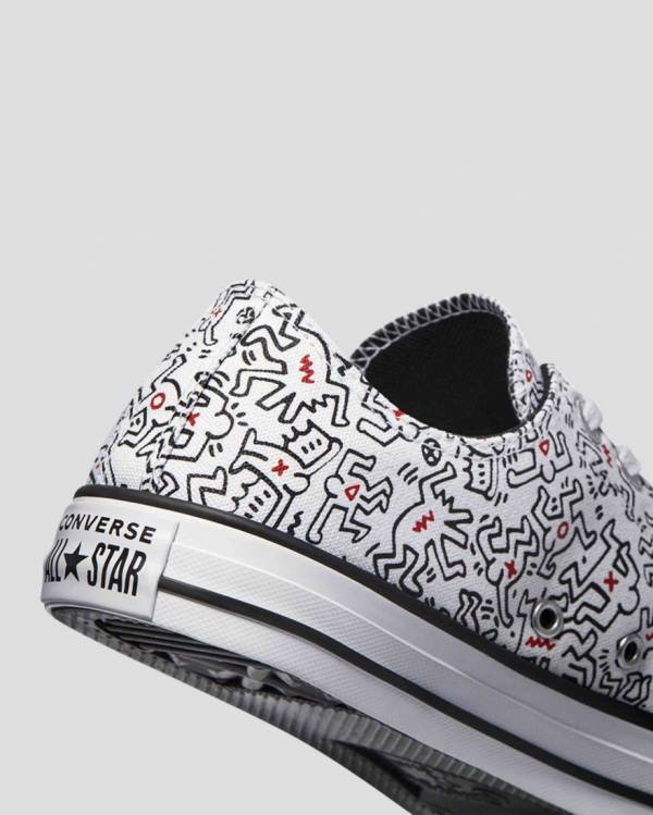 Tenis Bajos Converse Keith Haring Chuck Taylor All Star Blancos Negros Rojos | CV-312ZQU