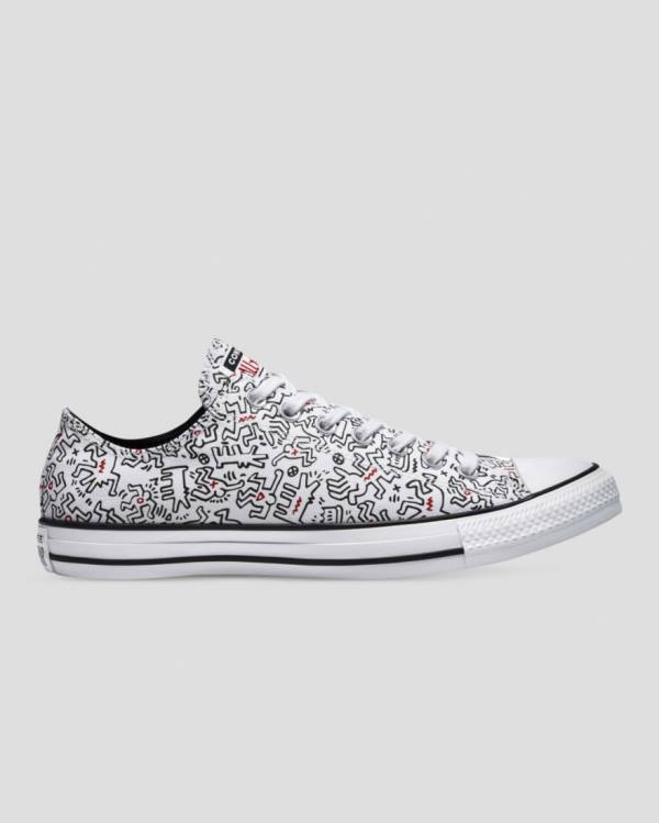 Tenis Bajos Converse Keith Haring Chuck Taylor All Star Blancos Negros Rojos | CV-853HBL