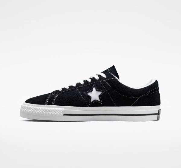 Tenis Bajos Converse One Star Negros Blancos | CV-215ZAJ