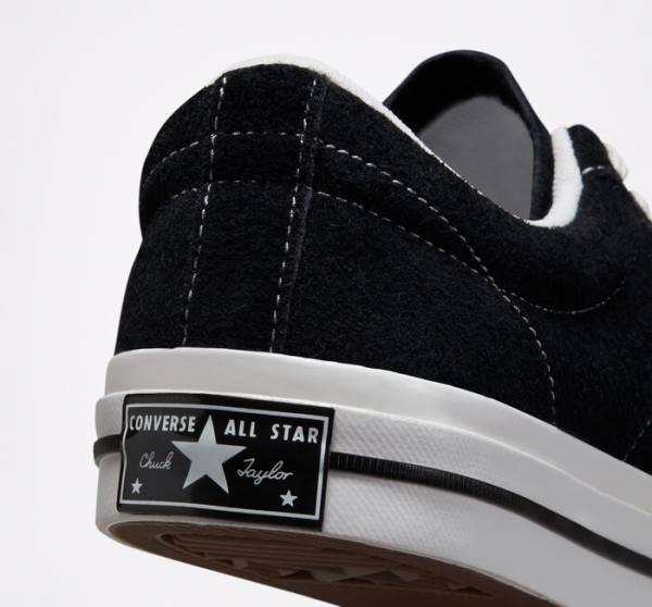 Tenis Bajos Converse One Star Negros Blancos | CV-215ZAJ